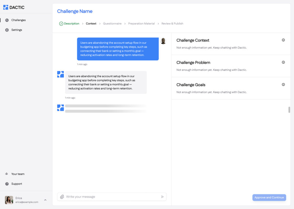 Dactic - Challenge Context
